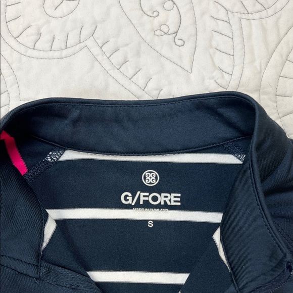 G/FORE Striped Block Full Zip Golf Top - Navy and Pink Jacket - Women’s Small - Picture 2 of 7